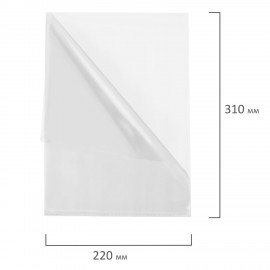 Папка-уголок А4 BRAUBERG UNIVERSAL, прозрачная, 0,10 мм, 273044