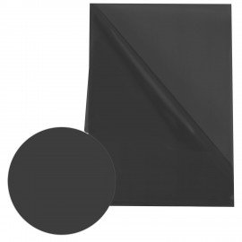 Папка-уголок прозрачная А4 BRAUBERG UNIVERSAL, черная, 0,10 мм, 273046
