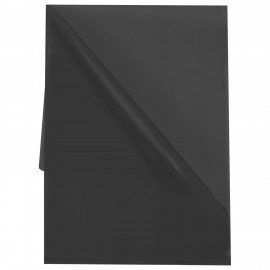 Папка-уголок прозрачная А4 BRAUBERG UNIVERSAL, черная, 0,10 мм, 273046