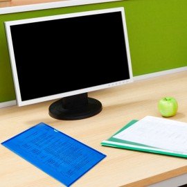 Папка-уголок жесткая прозрачная А4 BRAUBERG UNIVERSAL, синяя, 0,15 мм, 273050