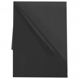 Папка-уголок жесткая прозрачная А4 BRAUBERG UNIVERSAL, черная, 0,15 мм, 273051