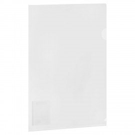 Папка-уголок жесткая А4 BRAUBERG UNIVERSAL, прозрачная, 0,18 мм, 273054