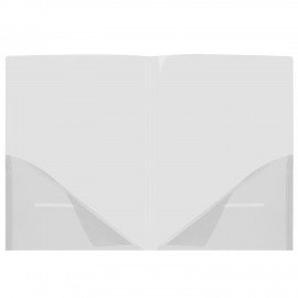 Папка-уголок 2 кармана А4 BRAUBERG SPECIAL, прозрачная, 0,18 мм, 273059