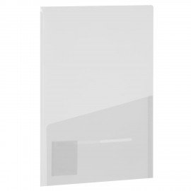 Папка-уголок 2 кармана А4 BRAUBERG SPECIAL, прозрачная, 0,18 мм, 273059