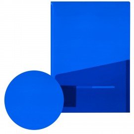 Папка-уголок 2 кармана непрозрачная А4 BRAUBERG SPECIAL, синяя, 0,18 мм, 273060