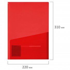 Папка-уголок 2 кармана непрозрачная А4 BRAUBERG SPECIAL, красная, 0,18 мм, 273061