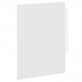 Папка-уголок 3 отделения жесткая А4 BRAUBERG SPECIAL, прозрачная, 0,15 мм, 273062