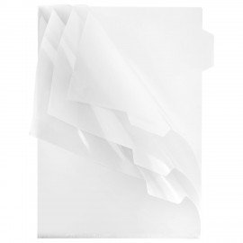 Папка-уголок 3 отделения жесткая А4 BRAUBERG SPECIAL, прозрачная, 0,15 мм, 273062