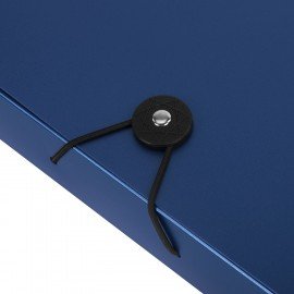 Папка-короб на резинках СИНЯЯ, А4, BRAUBERG, 40 мм, 0,8 мм, 273081