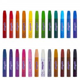 Восковые мелки утолщенные на масляной основе ЮНЛАНДИЯ "ДОМИКИ", 24 цвета, 273091