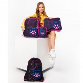 Ранец BRAUBERG PREMIUM, 2 отделения, с брелоком, "Pink lava", 38х29х16 см, 273097