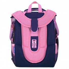 Ранец BRAUBERG PREMIUM, 2 отделения, с брелоком, "Paw prints", велюровая панель, 38х29х16 см, 273098