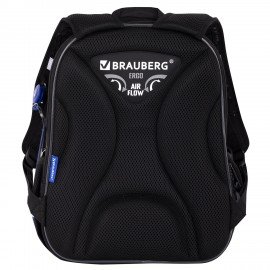 Ранец BRAUBERG QUADRO, 3 отделения, с брелком, Fire spider, 37х28х18 см, 273106