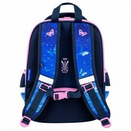 Ранец BRAUBERG FIT, 2 отделения, Night watcher, СВЕТЯЩИЙСЯ, 38х27х14 см, 273108