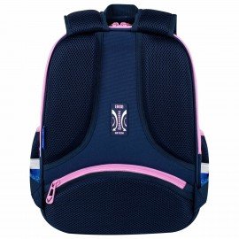 Ранец BRAUBERG FIT, 2 отделения, Night watcher, СВЕТЯЩИЙСЯ, 38х27х14 см, 273108