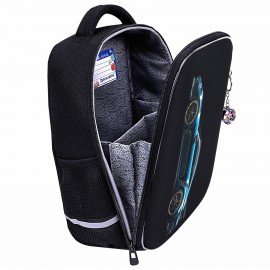 Ранец BRAUBERG LIGHT, 1 отделение, с брелком, Vertical car, 36х26х13 см, 273110