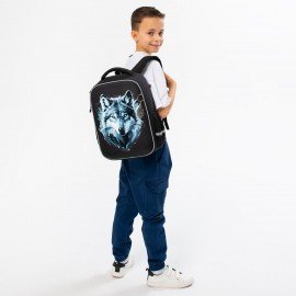Ранец BRAUBERG LIGHT, 1 отделение, с брелком, Gray wolf, 36х26х13 см, 273111