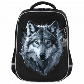Ранец BRAUBERG LIGHT, 1 отделение, с брелком, Gray wolf, 36х26х13 см, 273111
