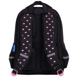 Рюкзак BRAUBERG SOFT, 2 отделения, 3 кармана, "Cool cat", СВЕТЯЩИЙСЯ, 40х31х15 см, 273118