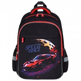 Рюкзак BRAUBERG FAVOUR, 2 отделения, 3 кармана, "Moon car", 40х29х15 см, 273123