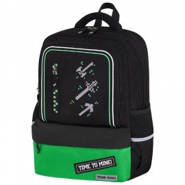 Рюкзак BRAUBERG STAR, 1 отделение, 5 карманов, "Digital tools", черный, 40x29x13 см, 273133