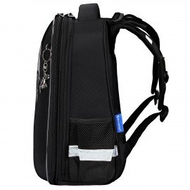 Ранец BRAUBERG SHINY, 2 отделения, с брелком, Scary dino, СВЕТЯЩИЙСЯ РИСУНОК, 38х28х14 см, 273143