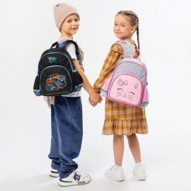 Рюкзак BRAUBERG KIDS PLAY детский, 1 отделение, 3 кармана, Funny wheels, 29х23х12 см, 273149