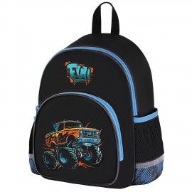 Рюкзак BRAUBERG KIDS PLAY детский, 1 отделение, 3 кармана, Funny wheels, 29х23х12 см, 273149