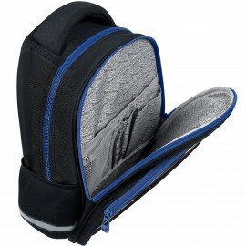 Рюкзак BRAUBERG OPTIMA, 2 отделения, с брелоком, "Burning ball", 3D-панель, 36х27х18 см, 273158