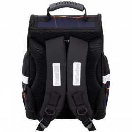 Ранец ЮНЛАНДИЯ WISE, 1 отделение, 3 кармана, устойчивое дно, Volcano split, 37х29х15 см, 273162