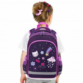 Рюкзак ПИФАГОР SCHOOL, 1 отделение, 3 кармана, "Leapfrog", 38x28х14 см, 273167