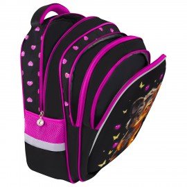 Рюкзак BRAUBERG KIDS MIND с пеналом в комплекте, 2 отделения, "Tiger Cub", 40х28х18 см, 273175