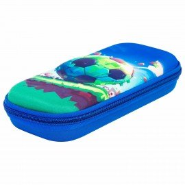 Пенал ЮНЛАНДИЯ, 1 отделение, карман, полиэстер/EVA, 22х10х5 см, Football match, 273191