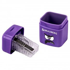 Точилка кросс-серия МОНСТРИКИ, с контейнером, корпус ассорти, BRAUBERG, 273235