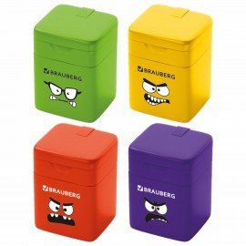 Точилка кросс-серия МОНСТРИКИ, с контейнером, корпус ассорти, BRAUBERG, 273235