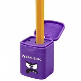 Точилка кросс-серия МОНСТРИКИ, с контейнером, корпус ассорти, BRAUBERG, 273235