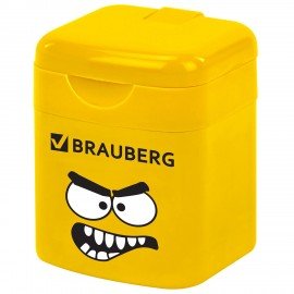 Точилка кросс-серия МОНСТРИКИ, с контейнером, корпус ассорти, BRAUBERG, 273235