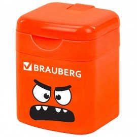 Точилка кросс-серия МОНСТРИКИ, с контейнером, корпус ассорти, BRAUBERG, 273235