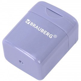 Точилка кросс-серия PASTEL, с контейнером, корпус ассорти, BRAUBERG, 273255