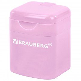 Точилка кросс-серия PASTEL, с контейнером, корпус ассорти, BRAUBERG, 273255