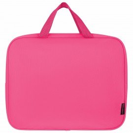Папка на молнии с ручками BRAUBERG А4, 1 отделение, полиэстер, 80 мм, Pink lava, 273299