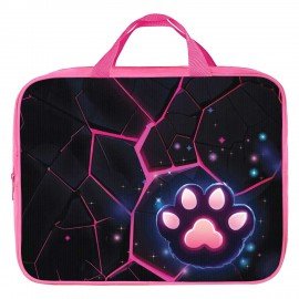 Папка на молнии с ручками BRAUBERG А4, 1 отделение, полиэстер, 80 мм, Pink lava, 273299