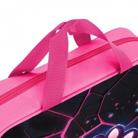 Папка на молнии с ручками BRAUBERG А4, 1 отделение, полиэстер, 80 мм, Pink lava, 273299