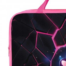 Папка на молнии с ручками BRAUBERG А4, 1 отделение, полиэстер, 80 мм, Pink lava, 273299