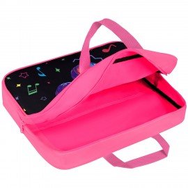 Папка на молнии с ручками BRAUBERG А4, 1 отделение, полиэстер, 80 мм, Headphones, 273302