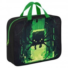 Папка на молнии с ручками BRAUBERG А4, 1 отделение, полиэстер, 80 мм, Digital spider, 273303