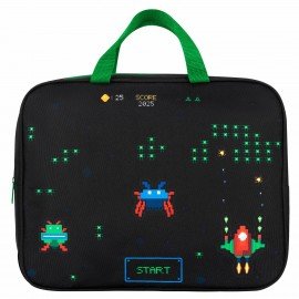 Папка на молнии с ручками BRAUBERG А4, 1 отделение, полиэстер, 80 мм, Space strike, 273306