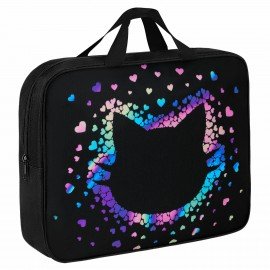 Папка на молнии с ручками BRAUBERG А4, 1 отделение, полиэстер, 80 мм, Pretty face, 273307