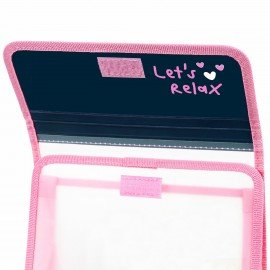 Папка для тетрадей ЮНЛАНДИЯ А5, пластик, 2 отделения, клапан на липучке, Relaxing cats, 273332