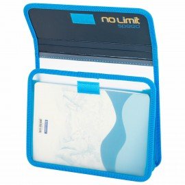 Папка для тетрадей ЮНЛАНДИЯ А5, пластик, 2 отделения, клапан на липучке, No limit, 273334